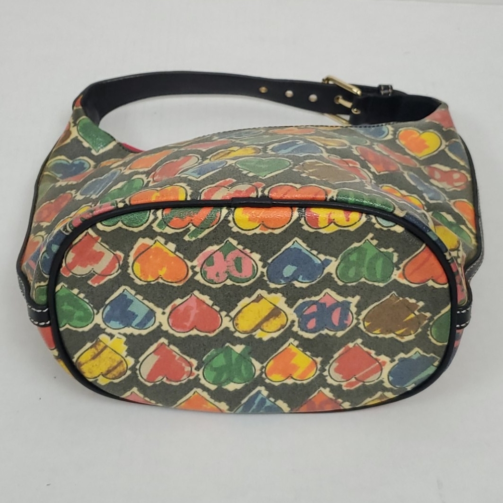 Dooney Bourke shoulder purse bag multicolor bucket zipper - Picture 5 of 10
